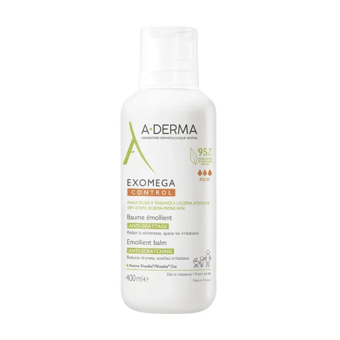 A-Derma Exomega Control Baume Émollient Flacon 400 ml