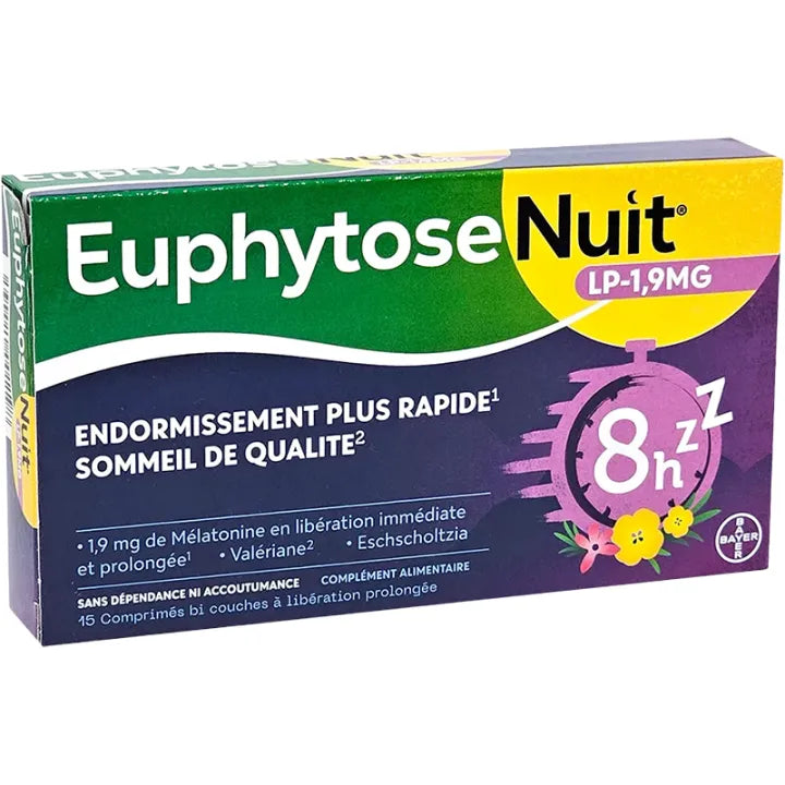 Euphytose Nuit 1,9 mg 15 comprimés