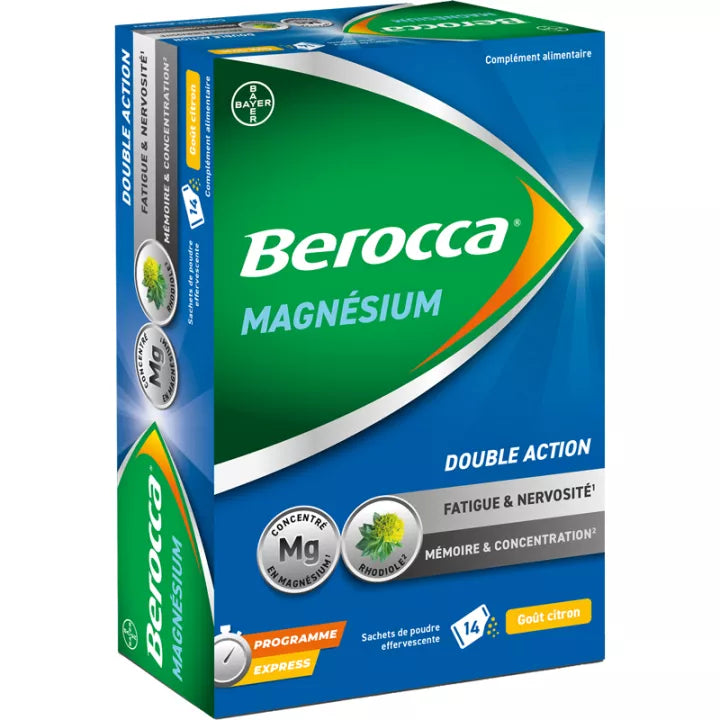 Berocca Magnésium Poudre Effervescente 14 sachets