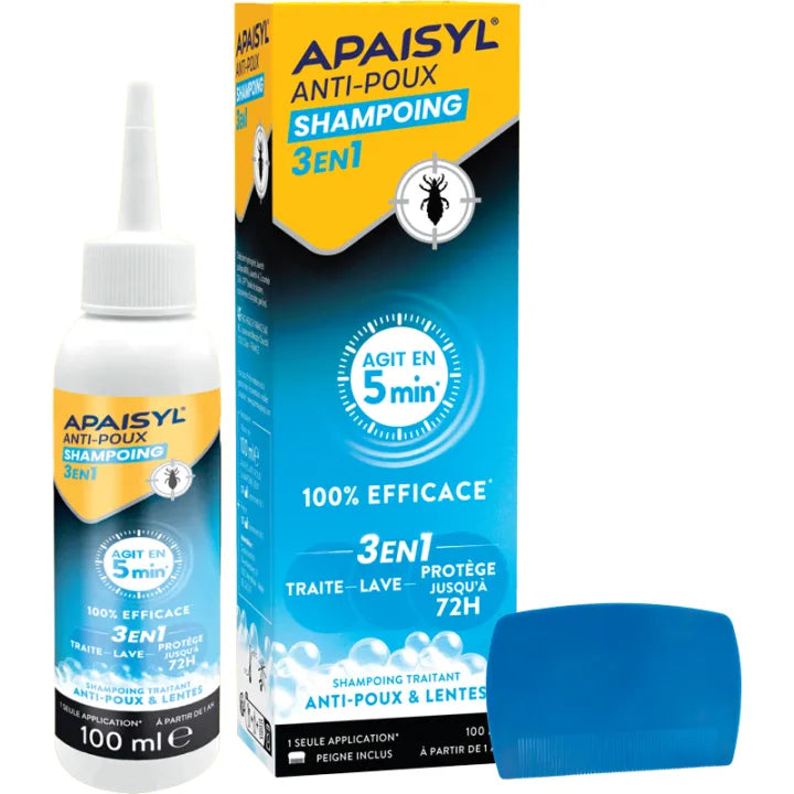 Apaisyl Anti-Poux Shampooing 3 en 1 100 ml