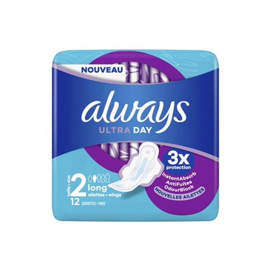 Always Serviettes Ultra Long Plus x12
