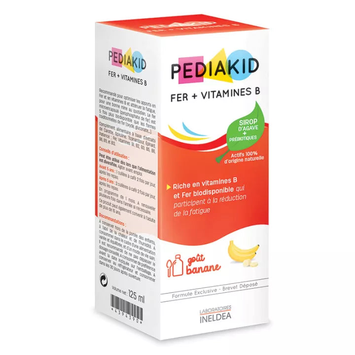 Pediakid Fer + Vitamines B Sirop 125 ml
