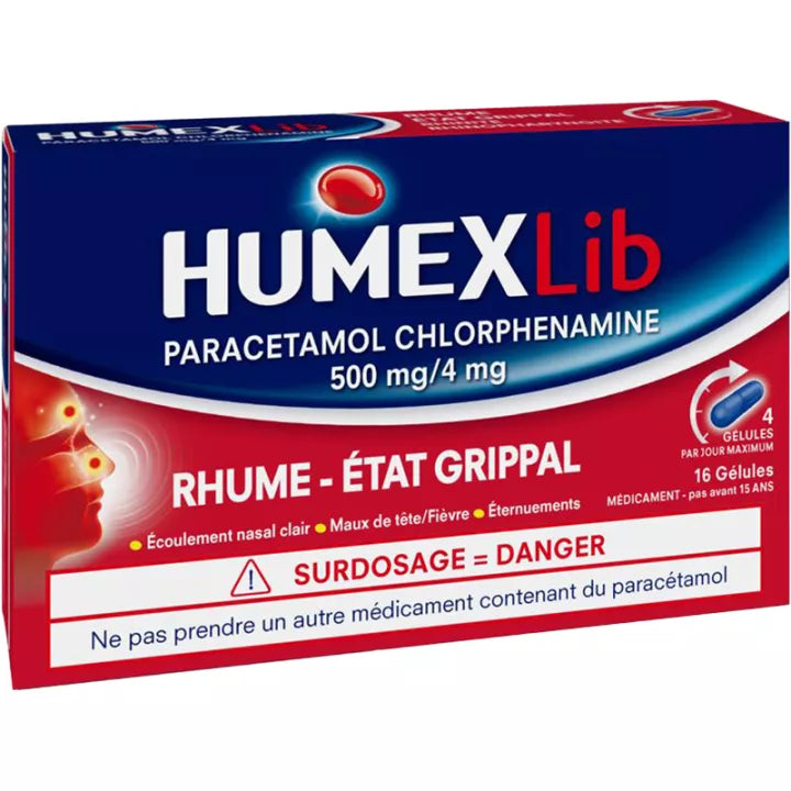Humexlib 500 mg/4 mg Gélules x16