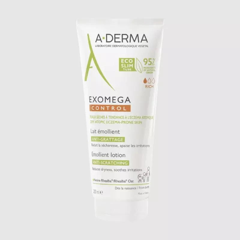 A-Derma Exomega Control Lait Émollient Tube 200 ml