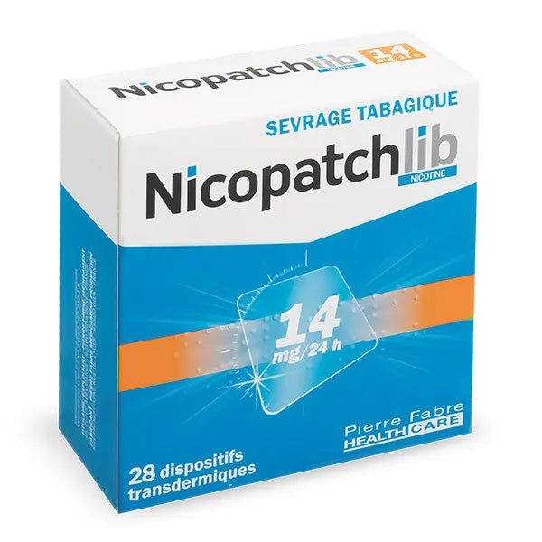 Nicopatchlib 14 mg/24 h – 28 dispositifs transdermiques