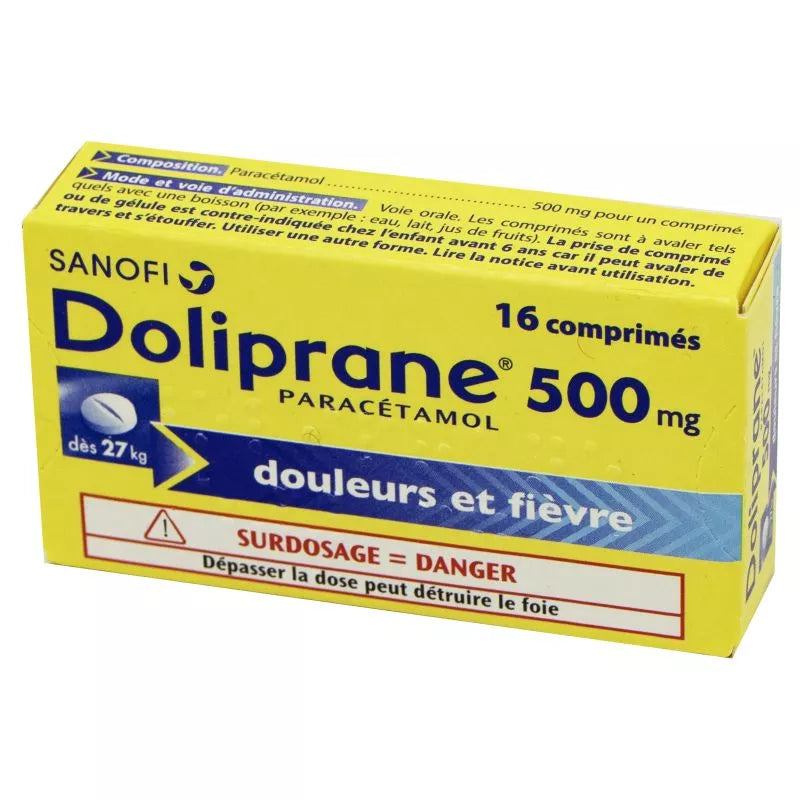 DOLIPRANE 500MG CPR 16