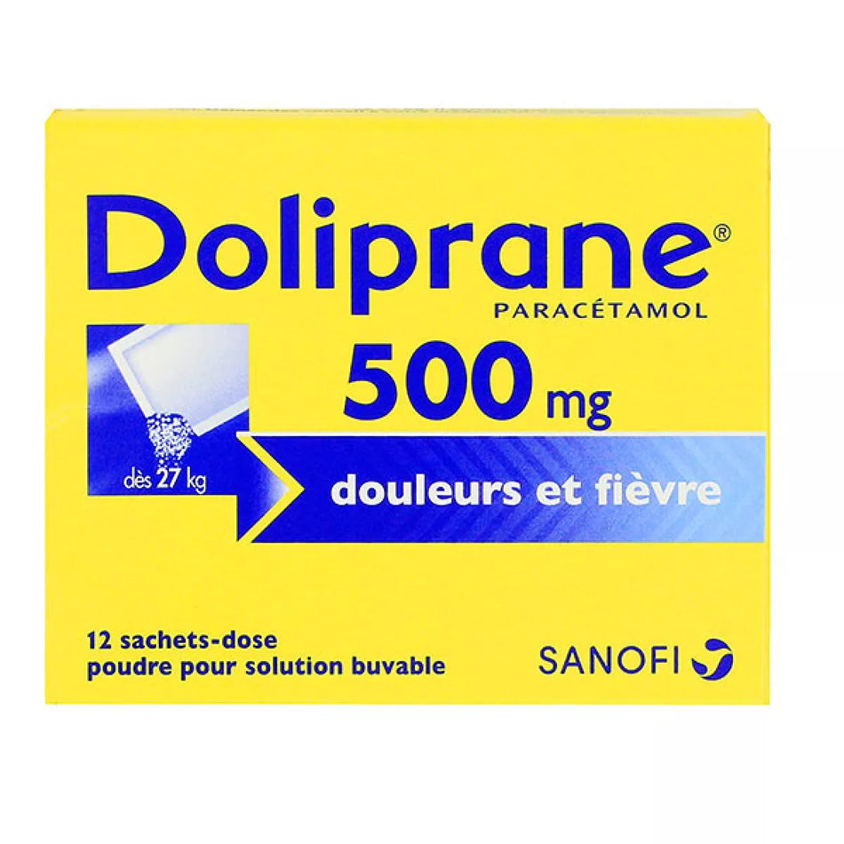 DOLIPRANE 500MG SACHET 12