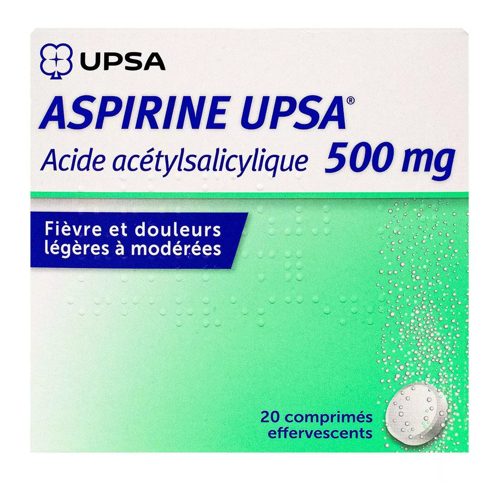 ASPIRINE 500MG UPSA CPR EFF 20