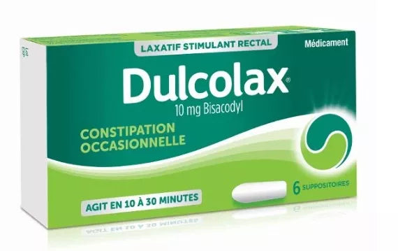 DULCOLAX 10MG SUP 6