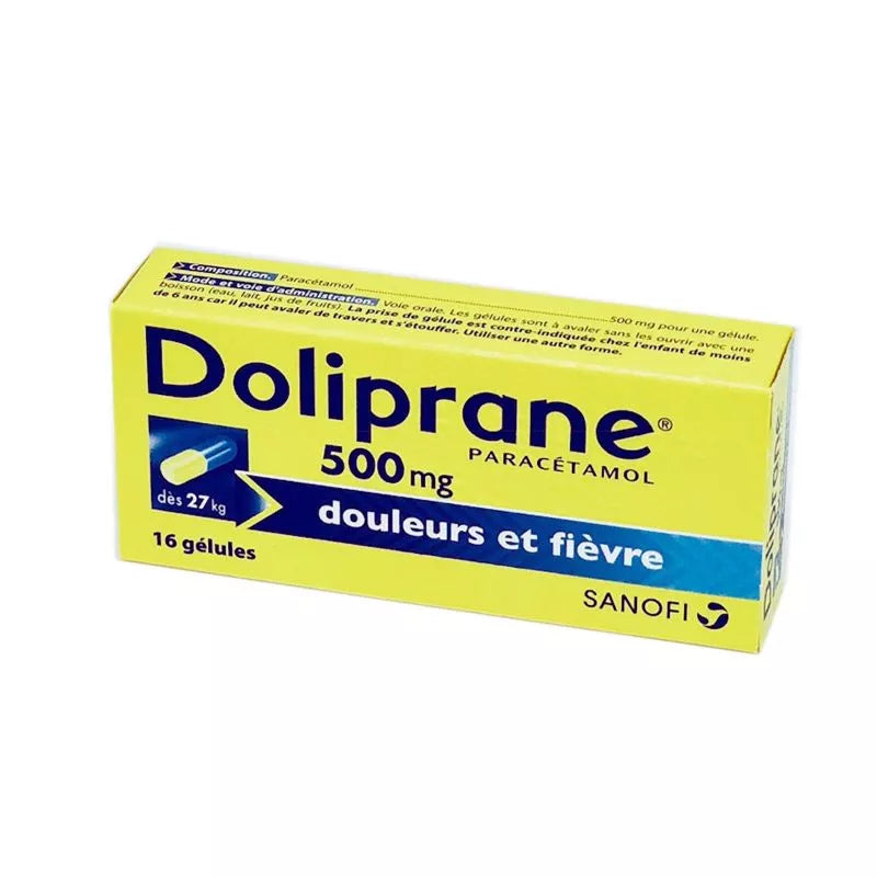 DOLIPRANE 500MG GELULE 16
