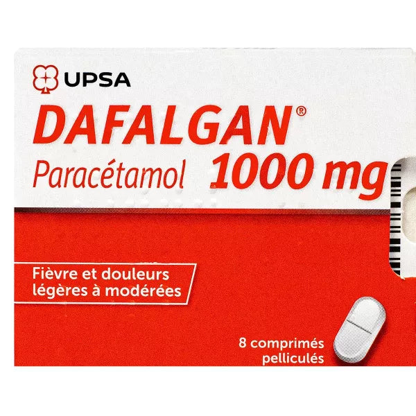 DAFALGAN 1 000MG CPR 8