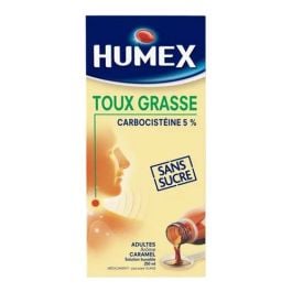 Humex Expectorant 5 % Adulte Solution Buvable Sans Sucre 250 ml