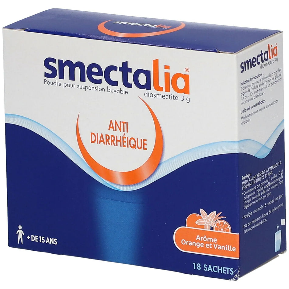 Smectalia 3 g Poudre pour Suspension Buvable Sachets x18