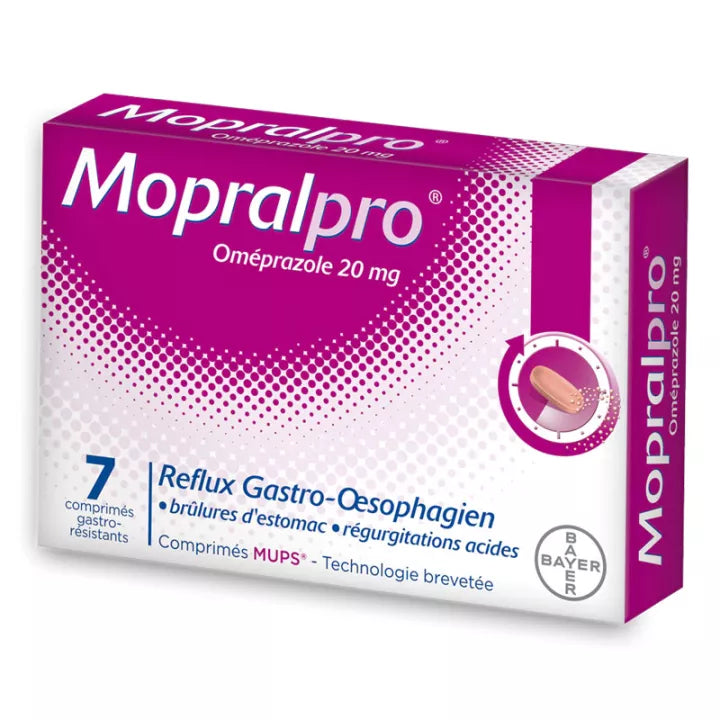 Mopralpro 20 mg 7 comprimés