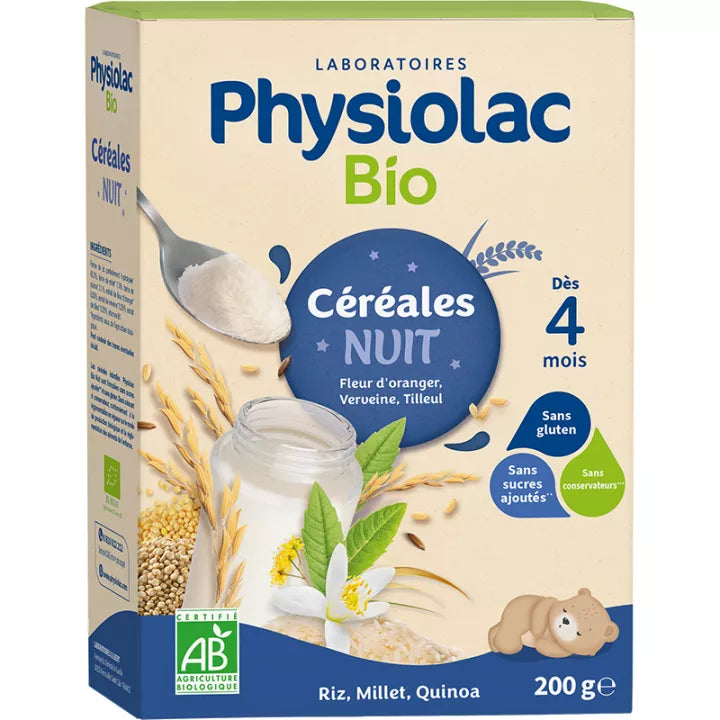 Physiolac Céréales du Soir Bio 200 g