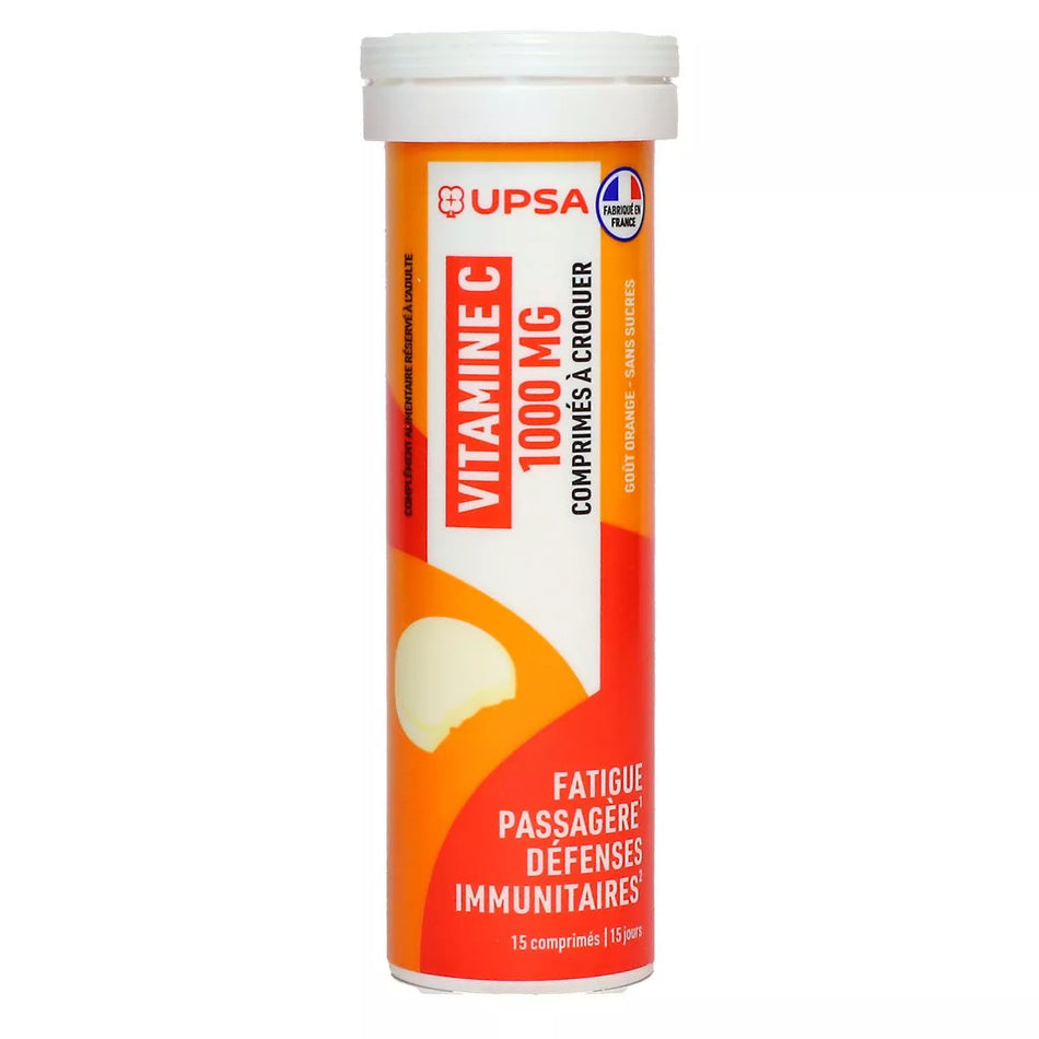 UPSA VIT C 1000MG CPR A CROQUER 15