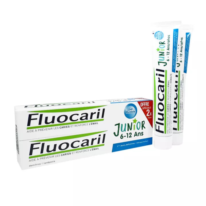 Fluocaril Junior Dentifrice Bubble 6-12 ans 75 ml