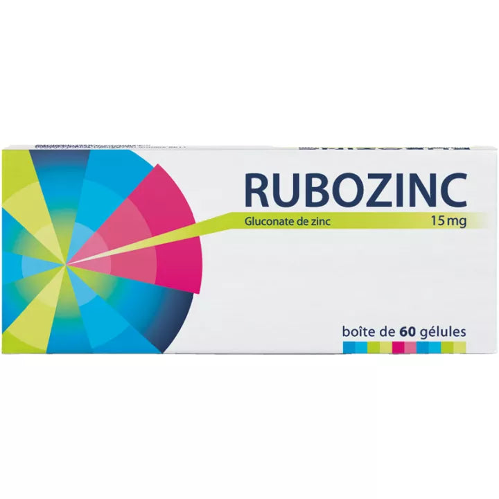 Rubozinc 15 mg Gélules x60