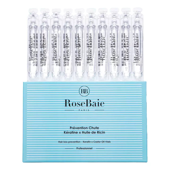 RoseBaie Ricin Prévention Anti-Chute Kératine – 10 Fioles