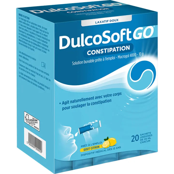 DULCOSOFT GO CITRON 20 STICKS