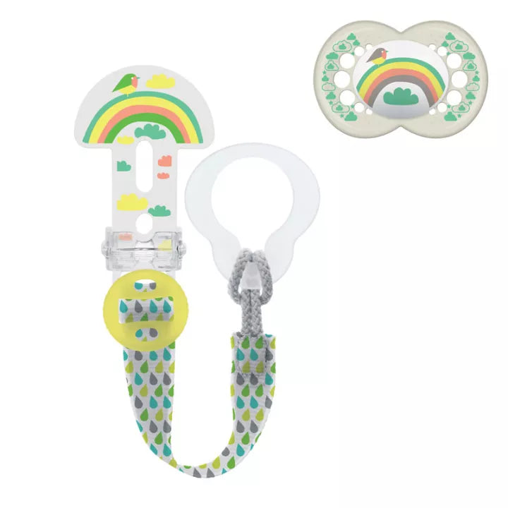MAM Kit Sucette et Attache-Sucette 18+ mois Silicone