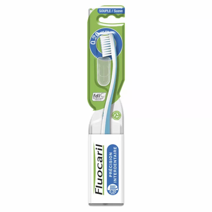 Fluocaril Brosse à Dents Précision Interdentaire Souple 20/100 Lot de 2