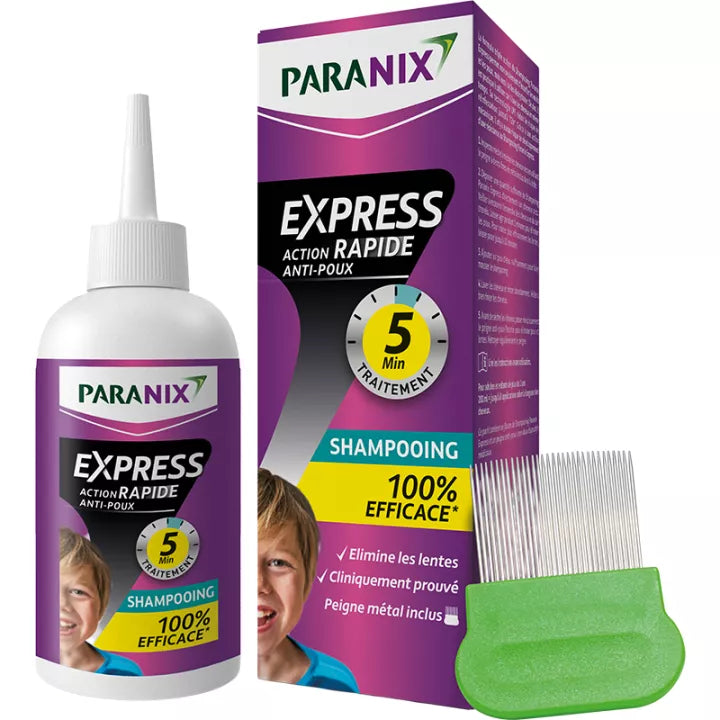 Paranix Shampooing Express 5 min Anti-Poux 200 ml + Peigne