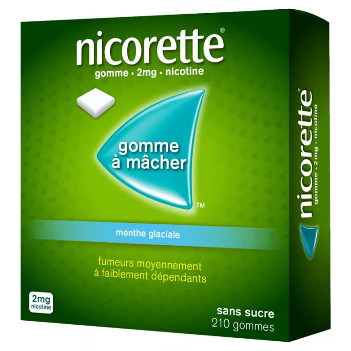 Nicorette Menthe Glaciale 2 mg Gomme Sans Sucre x105