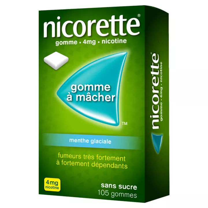 Nicorette Menthe Glaciale 4 mg Gomme Sans Sucre x105