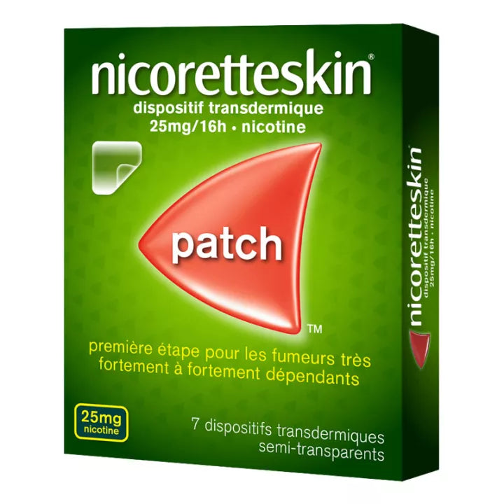 NicoretteSkin 25 mg/16 h Dispositif Transdermique x28