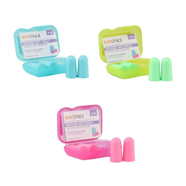 Biosynex Protections Auditives Mousse – 2 paires