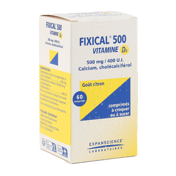 Fixical D3 500 mg/400 UI Comprimés x60