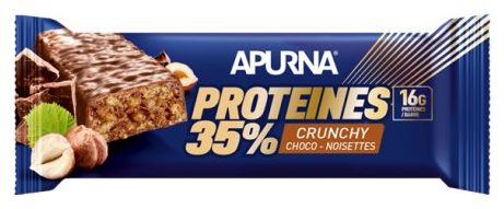 Apurna Barre Hyperprotéinée Crunchy Chocolat Noisette