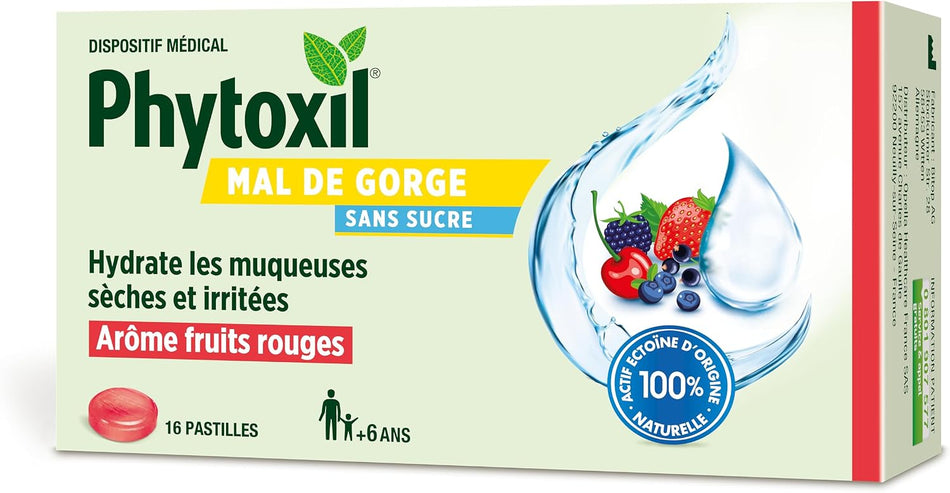PHYTOXIL MAL DE GORGE FRUITS ROUGE 16