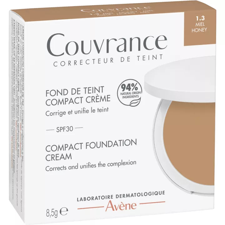 Avène Couvrance Fond de Teint Compact Crème Naturel 1.2 8,5 g