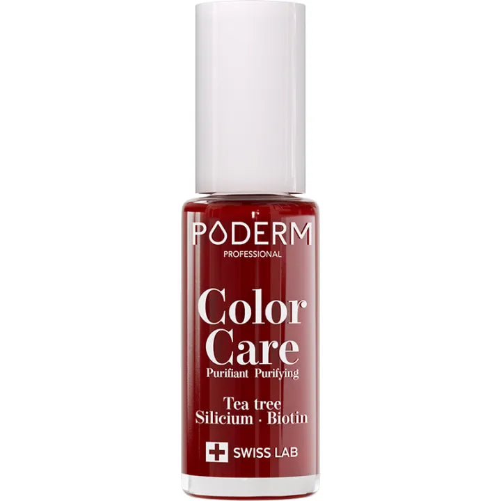 Poderm Color Care Vernis à Ongles Rouge Noir 8 ml