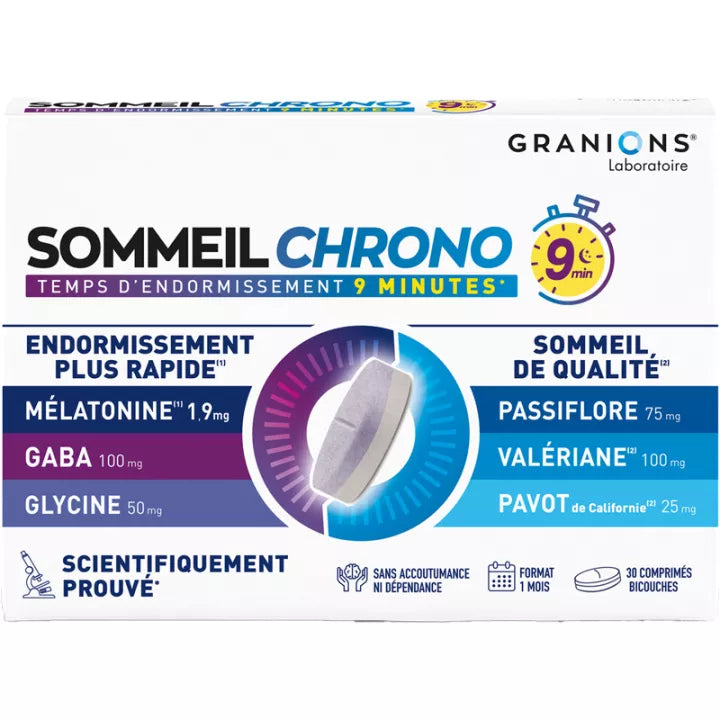 Granions Sommeil Chrono 9 min Comprimés x30