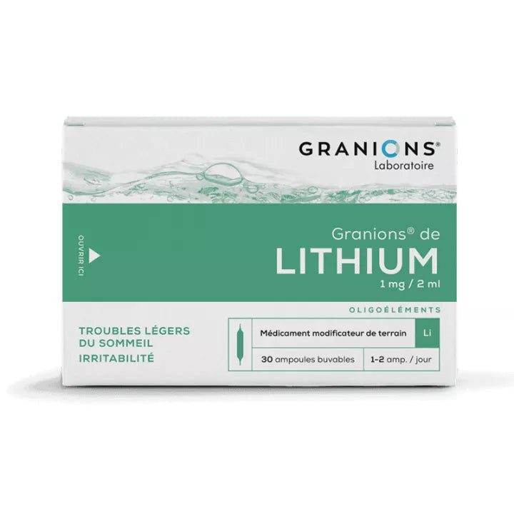 Granions Lithium Ampoules Buvables 2 ml x30