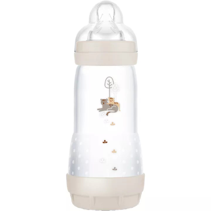 MAM Biberon Easy Start Anti-Colique T3 320 ml Lot de 2 Océan et Sable