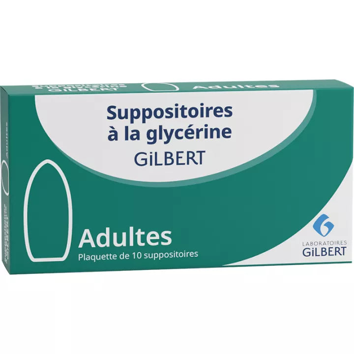Glycérine Gilbert Suppositoires Adultes Sachet de 100