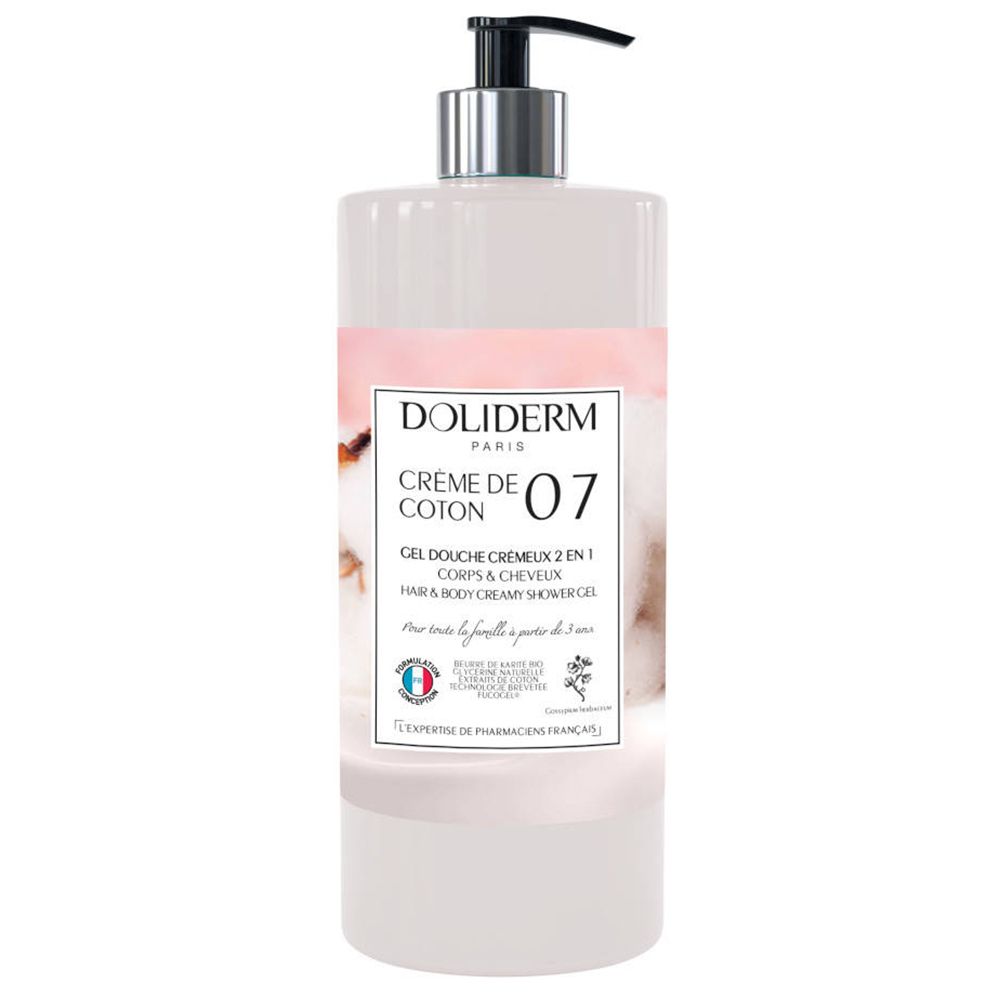 Doliderm Gel Douche Crémeux N°07 Crème de Coton – 1 L