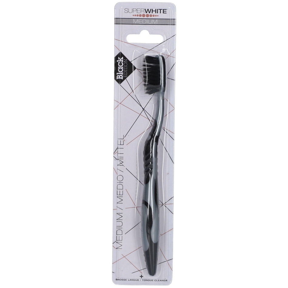 Superwhite Black Edition Brosse à Dents Medium