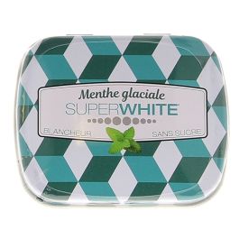 Superwhite Mini Mints Pastilles Menthe Glaciale – 50 pastilles