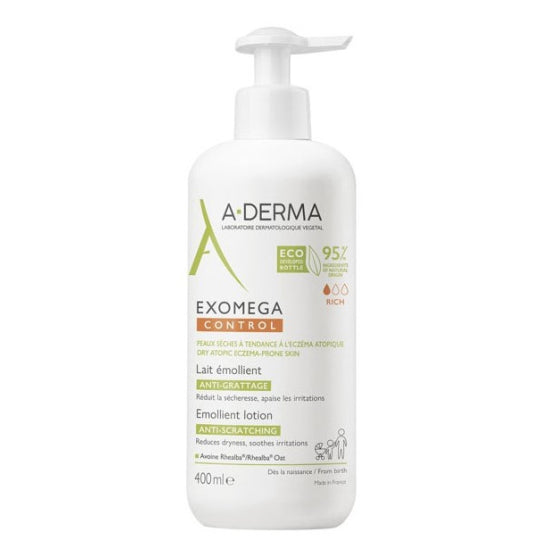 A-Derma Exomega Control Lait Émollient Flacon 400 ml