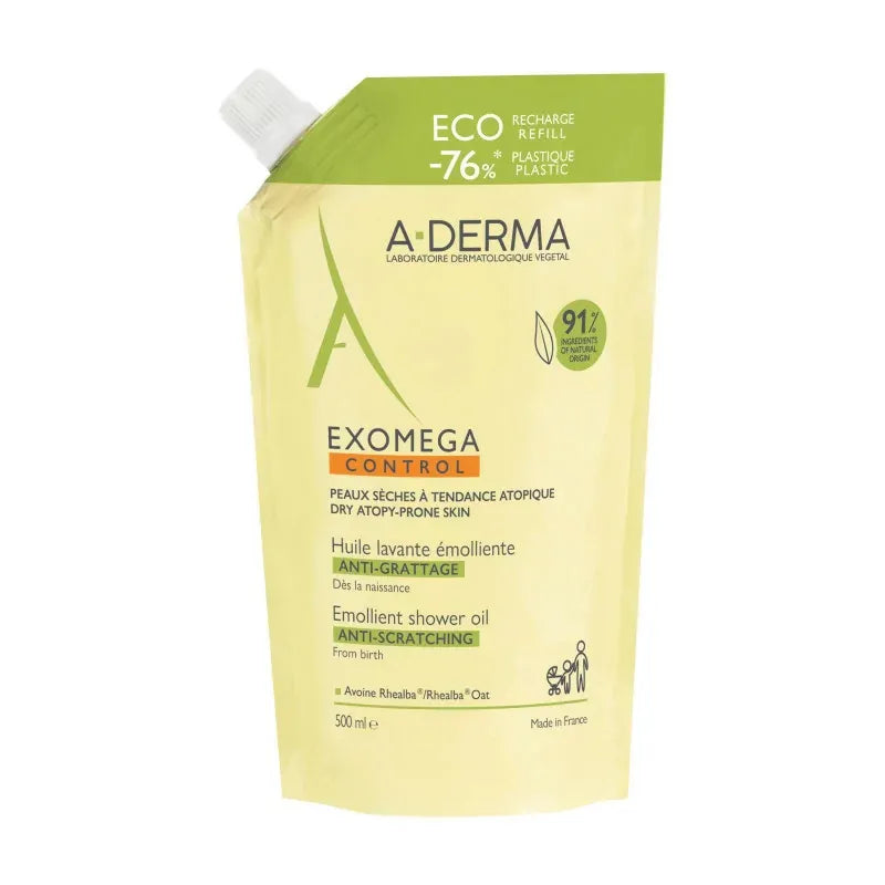 A-Derma Exomega Control Huile Lavante Flacon 500 ml