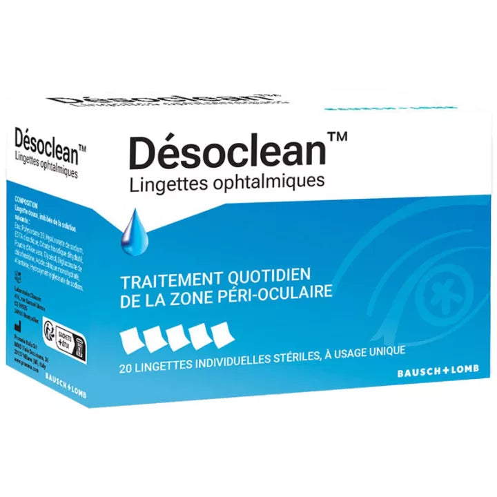 Désoclean Lingettes Stériles Paupières x20