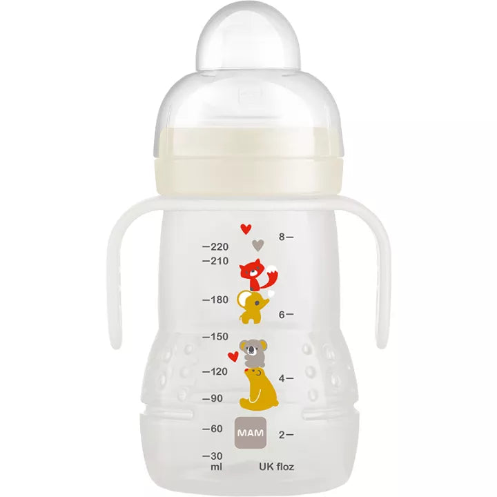 MAM Biberon Transition Garçon Silicone 220 ml