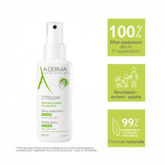 A-Derma Cytelium Lotion Asséchante Spray 100 ml