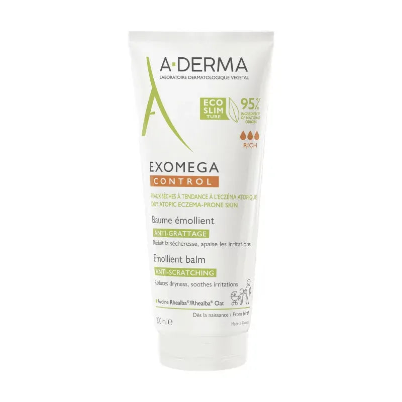 A-Derma Exomega Control Baume Émollient Tube 200 ml