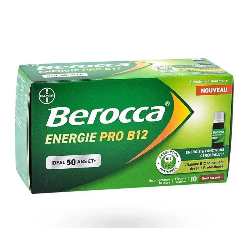 Berocca Énergie Pro 12 flacons 10 ml Caramel